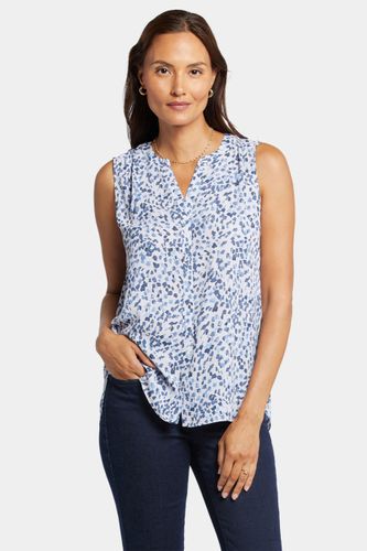 Sleeveless Pintuck Blouse Fleck Print | - Nydj - Modalova