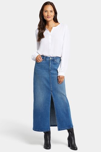 Hohe Taille Langer Rock Mit Mittlerem Vorderschlitz | - Nydj - Modalova