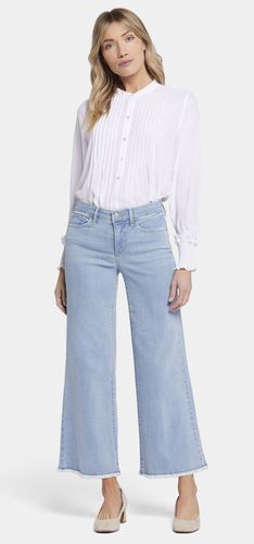 Teresa Wide Leg Ankle Jeans Abgeschnittener Saum Hellblau Premium Denim | - Nydj - Modalova