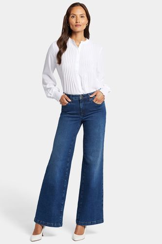 Teresa Wide Leg Jeans Medium Indigo Premium Denim (Tall) | - Nydj - Modalova