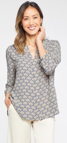 Pintuck Blouse Grafischer Druck | - Nydj - Modalova