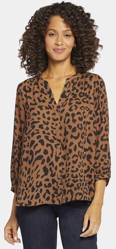 Pintuck Blouse Animal Print | - Nydj - Modalova