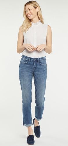 Margot Girlfriend Jeans Medium Blue Premium Denim | - Nydj - Modalova