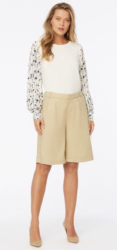 Relaxed Bermuda Short Sand Stretch Linen | - Nydj - Modalova