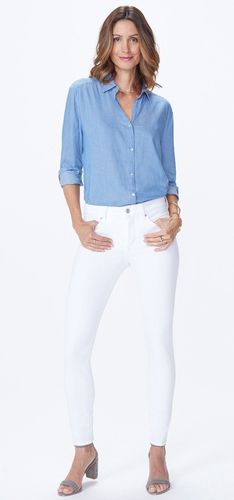 Skinny in white premium denim | - Nydj - Modalova