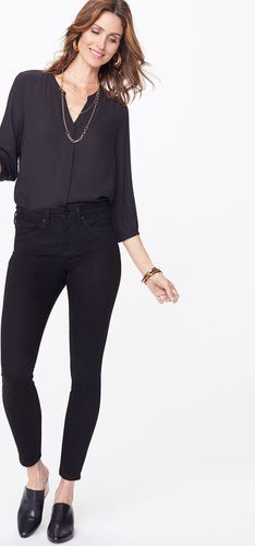 Ami Skinny Jeans Schwarz Premium Denim (Kurzegrößen) | - Nydj - Modalova
