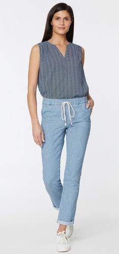 Drawstring Slim Jogger Ankle Light Blue Chambray | - Nydj - Modalova