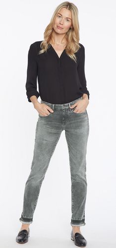 Margot Girlfriend Jeans Grey Premium Denim | - Nydj - Modalova