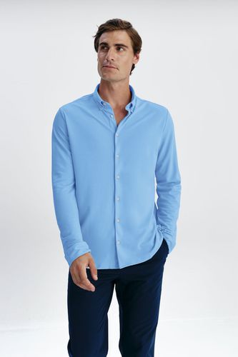 Camisa hombre casual azul atlas regular - Sepiia - Modalova