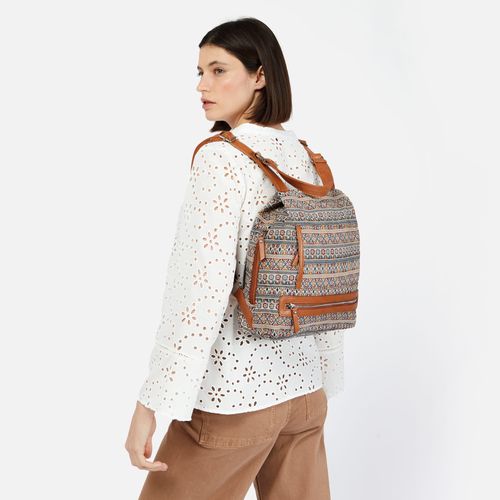 Priya mochila antirrobo con estampado jacquard - Misako - Modalova