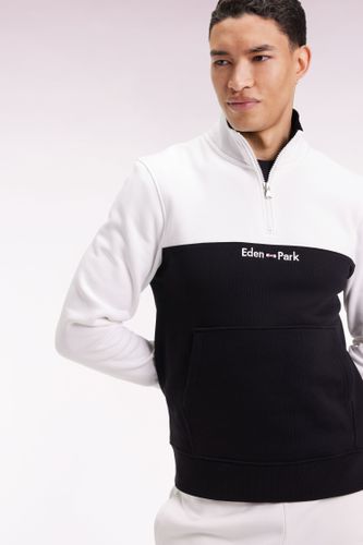 Sweatshirt Col Camionneur En Molleton Bicolore - Eden Park - Modalova