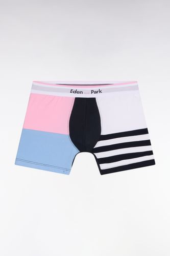 Boxer En Jersey De Coton Colorblock - Eden Park - Modalova