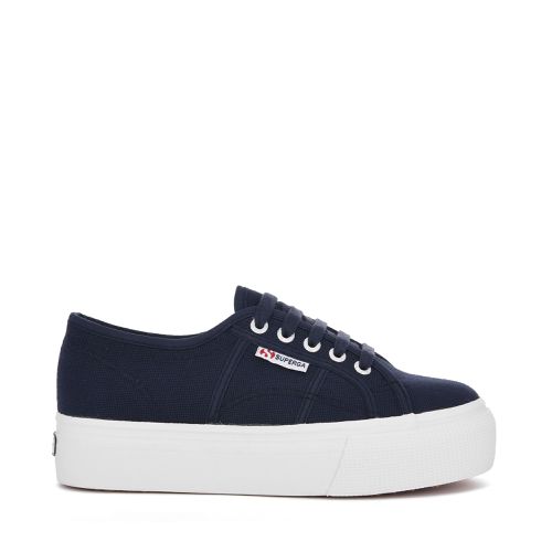 ACOTW LINEA UP AND DOWN - Lady Shoes - Wedge - Woman - NAVY-FWHITE - SUPERGA IT - Modalova