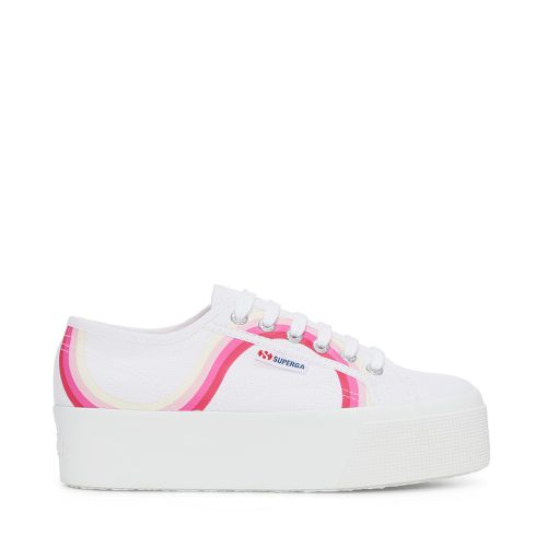 Round Stripes - Scarpe - Sneakers - Bianco - Donna - 39 - Superga - Modalova