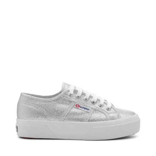 PLATAFORMA LAME - Zapatos Mujer - Cuña - Mujer - GRIS PLATA - Superga - Modalova