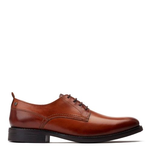 ™ Mens Newman Washed Leather Derby Shoes UK 7 - Base London - Modalova