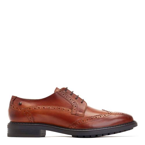 ™ Mens Anson Waxy Leather Brogue Shoes UK 5 - Base London - Modalova