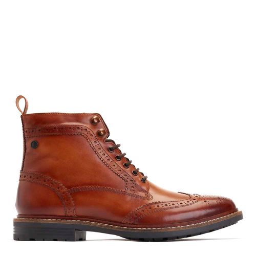 ™ Mens Dealer Burnished Leather Brogue Boots UK 10 - Base London - Modalova