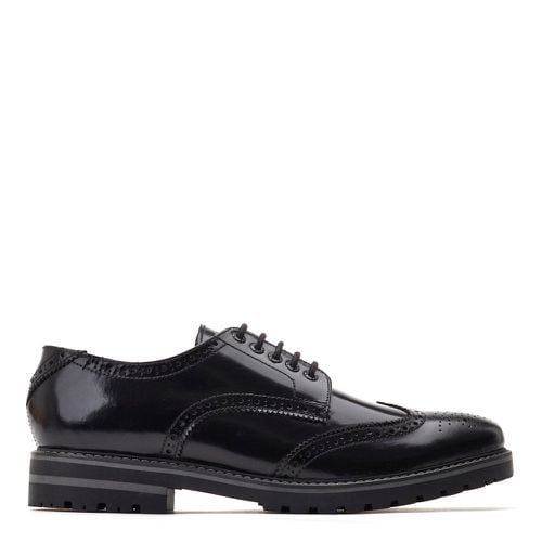 ™ Mens Gibbs Hi Shine Leather Brogue Shoes UK 8 - Base London - Modalova