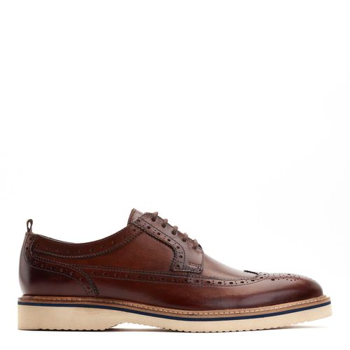 ™ Mens Sully Washed Leather Brogue Shoes UK 10 - Base London - Modalova