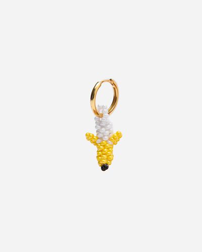 Mini Banana Earring ONE SIZE - /WHITE/BLACK - Pura Utz - Modalova