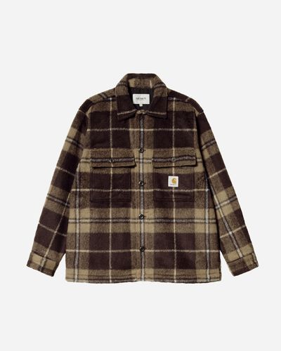 Manning Shirt Jacket Manning Check, Dark Umber - S - Carhartt WIP - Modalova