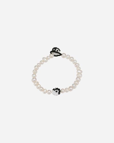 Pearl Black Yin Yang Bracelet 21 CM - BLACK/ - Pura Utz - Modalova