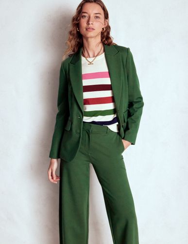 Blazer Marylebone en point de Rome-Vert chasseur - Boden - Modalova