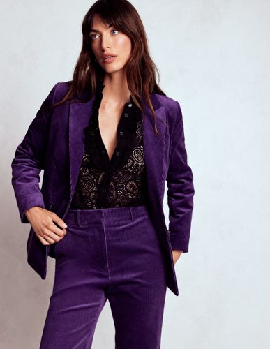 Blazer Stamford en velours côtelé-Violet mystique - Boden - Modalova