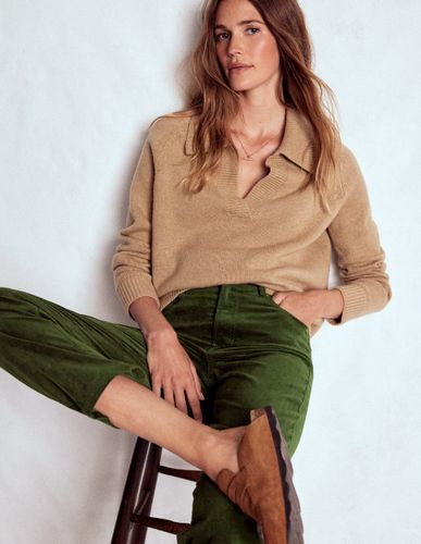 Jean droit en micro-velours-Sapin de Douglas - Boden - Modalova