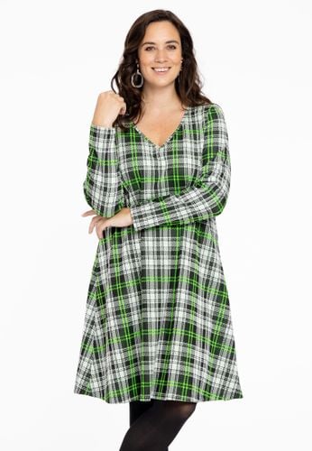 Kleid A-linie NEON CHECK - Yoek - Modalova