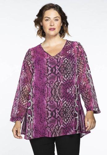 Tunic v-neck PINK SNAKE - Yoek - Modalova