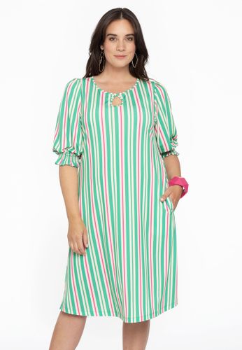 Kleid mit Puffärmeln STRIPY - Yoek - Modalova