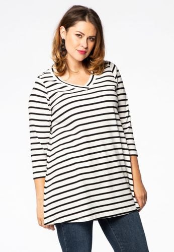 Tunika flare v-neck BRETON - Yoek - Modalova