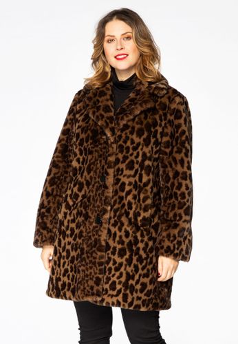 Mantel Kunstpelz BROWN LEOPARD - Yoek - Modalova