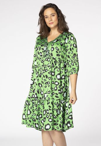 Kleid mit Perlenausschnitt LEOPARD - Yoek - Modalova