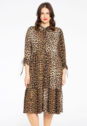 Kleid mit Rüschen LEOPARD - Yoek - Modalova