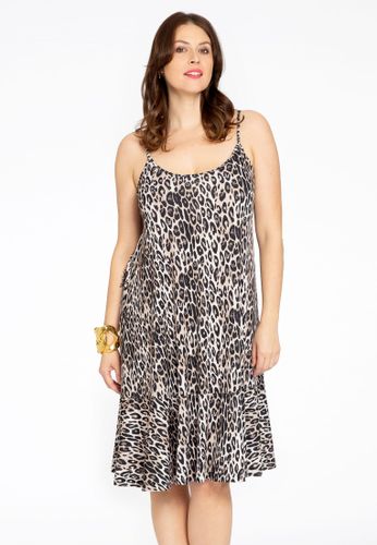 Kleid mit spaghettiträgern LEOPARD - Yoek - Modalova