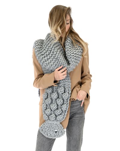 Bubble Ribbed Scarf - Mumshandmade - Modalova