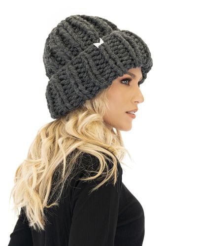 Ribbed Knit Beanie - Mumshandmade - Modalova