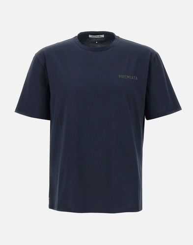 Blaues Baumwoll-T-Shirt mit Logo - Premiata - Modalova