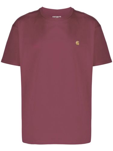 Staubiges Fuchsia und Akzent T-Shirt - Carhartt WIP - Modalova