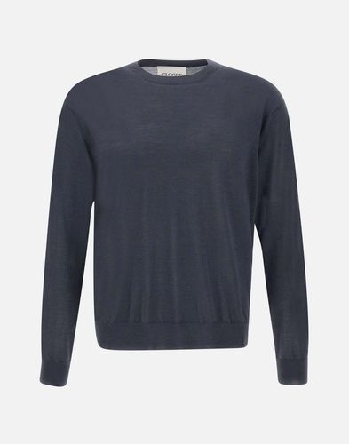 Wollkaschmir grauer Rundhals-Pullover - Closed - Modalova