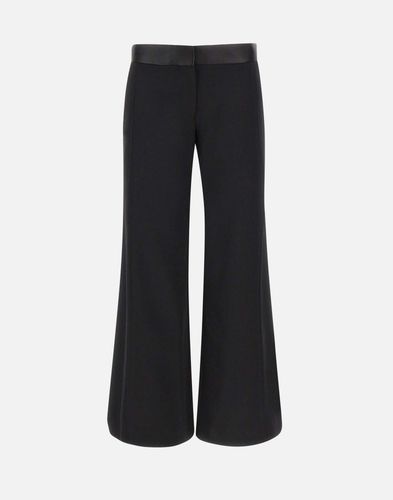 Wollmischung Schwarze Hose für Frauen - Victoria Beckham - Modalova