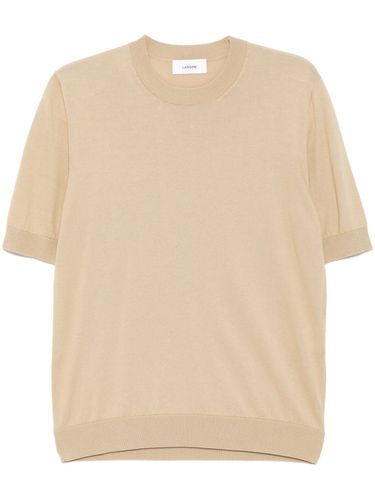 Leichter Beige Stretch-Jersey Pullover - Lardini - Modalova