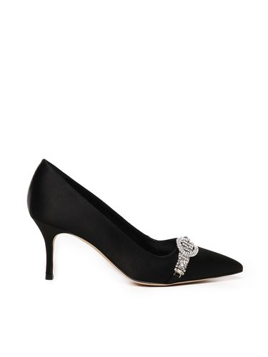 Asapump Schwarze Satinpumps - Manolo Blahnik - Modalova