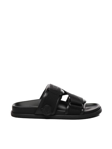 Mon Summer Black Slides - Moncler - Modalova