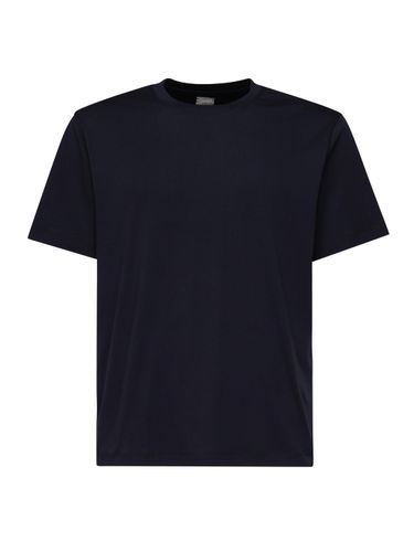 Mitternachtsblaues Modal-Baumwoll-T-Shirt - Eleventy - Modalova