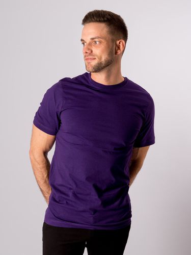 Basis T-shirt - Lila - Mann - TeeShoppen - Modalova