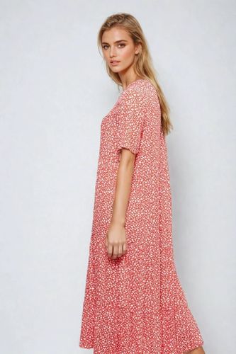 Anna Midi Kleid - rot - Amis de Copenhague - Modalova
